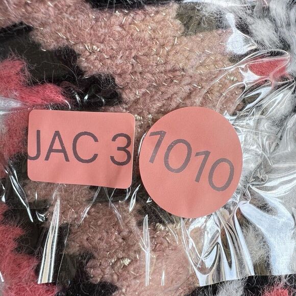 ANN TAYLOR White pink Fair Isle womens V-Neck Cardigan Sweater size Medium - Picture 9 of 9